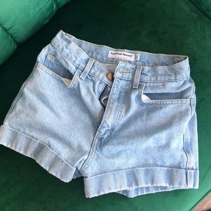 American apparel denim shorts